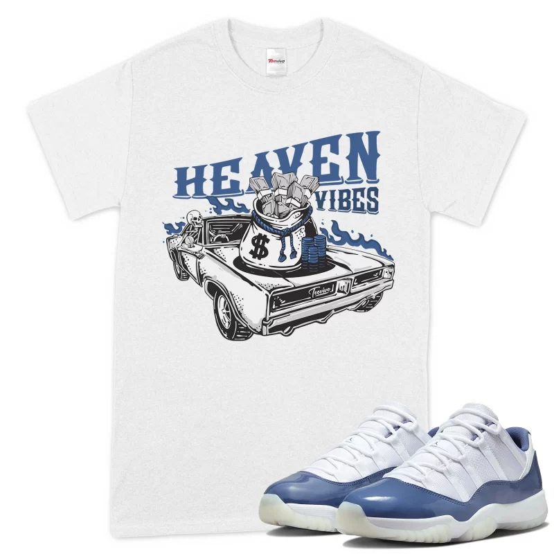 TeeVivo T-Shirt Match Air Jordan 11 Retro Low Diffused Blue Heaven vibes – Air Jordan 11 Shirt, AJ11 Shirt