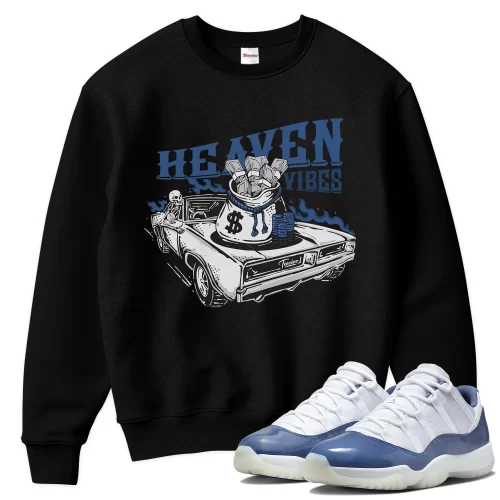 TeeVivo Sweatshirt Match Air Jordan 11 Retro Low Diffused Blue Heaven vibes – Air Jordan 11 Sweatshirt, AJ11 Sweatshirt