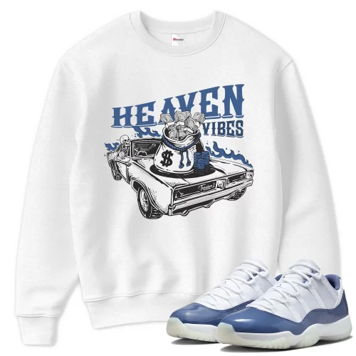 TeeVivo Sweatshirt Match Air Jordan 11 Retro Low Diffused Blue Heaven vibes – Air Jordan 11 Sweatshirt, AJ11 Sweatshirt