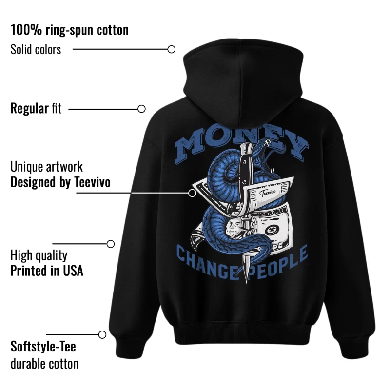 TeeVivo Hoodie Match Air Jordan 11 Retro Low Diffused Blue Money change people – Air Jordan 11 Hoodie, AJ11 Hoodie