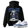 TeeVivo Hoodie Match Air Jordan 11 Retro Low Diffused Blue Outlaw – Air Jordan 11 Hoodie, AJ11 Hoodie