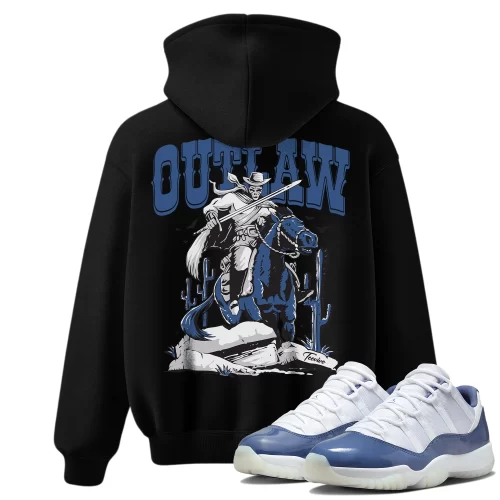 TeeVivo Hoodie Match Air Jordan 11 Retro Low Diffused Blue Outlaw – Air Jordan 11 Hoodie, AJ11 Hoodie