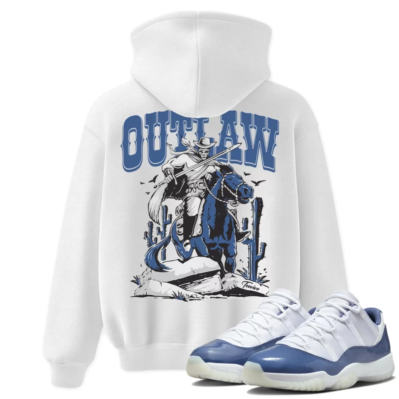 TeeVivo Hoodie Match Air Jordan 11 Retro Low Diffused Blue Outlaw – Air Jordan 11 Hoodie, AJ11 Hoodie