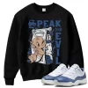 TeeVivo Sweatshirt Match Air Jordan 11 Retro Low Diffused Blue Speak no evil – Air Jordan 11 Sweatshirt, AJ11 Sweatshirt