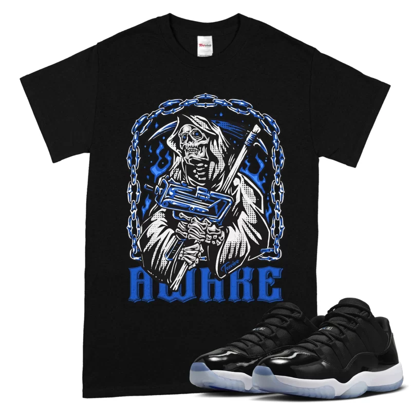 TeeVivo T-Shirt Match Air Jordan 11 Retro Low Space Jam Awake – Air Jordan 11 Shirt, AJ11 Shirt