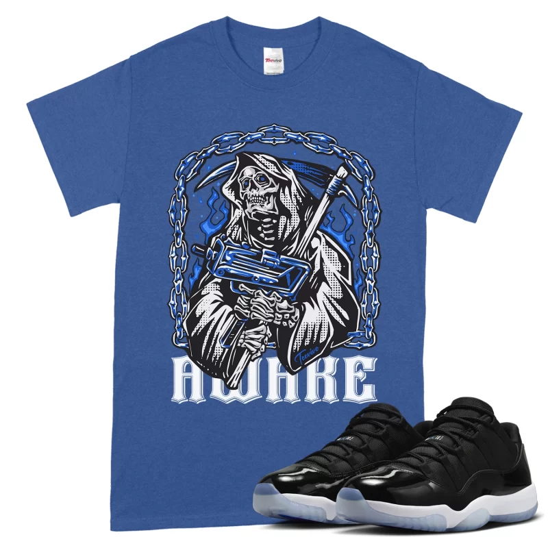TeeVivo T-Shirt Match Air Jordan 11 Retro Low Space Jam Awake – Air Jordan 11 Shirt, AJ11 Shirt