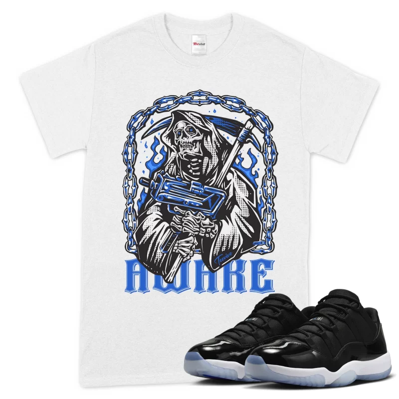 TeeVivo T-Shirt Match Air Jordan 11 Retro Low Space Jam Awake – Air Jordan 11 Shirt, AJ11 Shirt