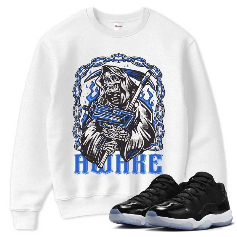 TeeVivo Sweatshirt Match Air Jordan 11 Retro Low Space Jam Awake – Air Jordan 11 Sweatshirt, AJ11 Sweatshirt