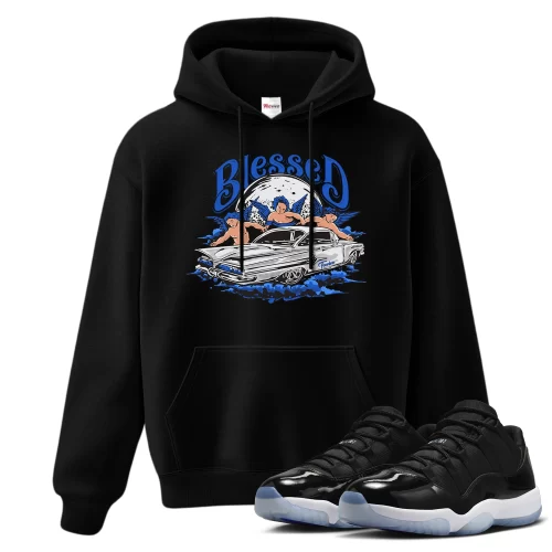 TeeVivo Hoodie Match Air Jordan 11 Retro Low Space Jam Blessed – Air Jordan 11 Hoodie, AJ11 Hoodie