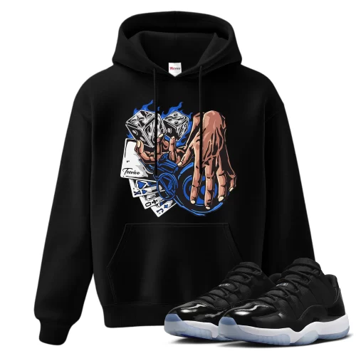 TeeVivo Hoodie Match Air Jordan 11 Retro Low Space Jam Gambling – Air Jordan 11 Hoodie, AJ11 Hoodie