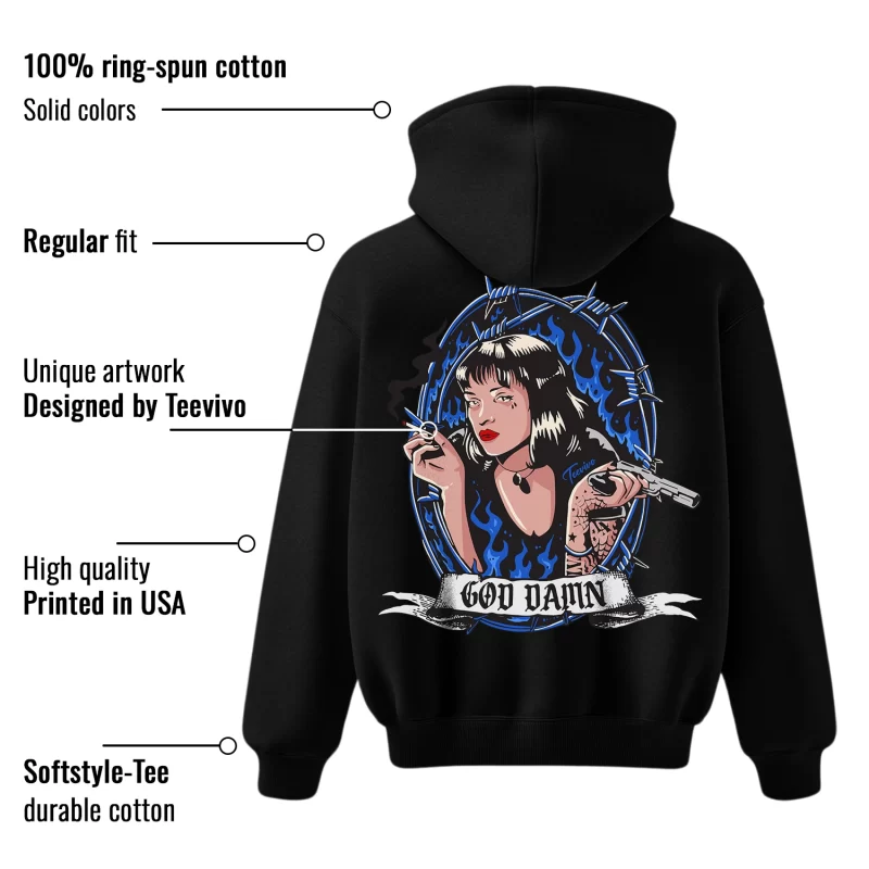 TeeVivo Hoodie Match Air Jordan 11 Retro Low Space Jam God Daaamn – Air Jordan 11 Hoodie, AJ11 Hoodie
