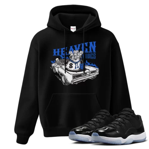 TeeVivo Hoodie Match Air Jordan 11 Retro Low Space Jam Heaven vibes – Air Jordan 11 Hoodie, AJ11 Hoodie