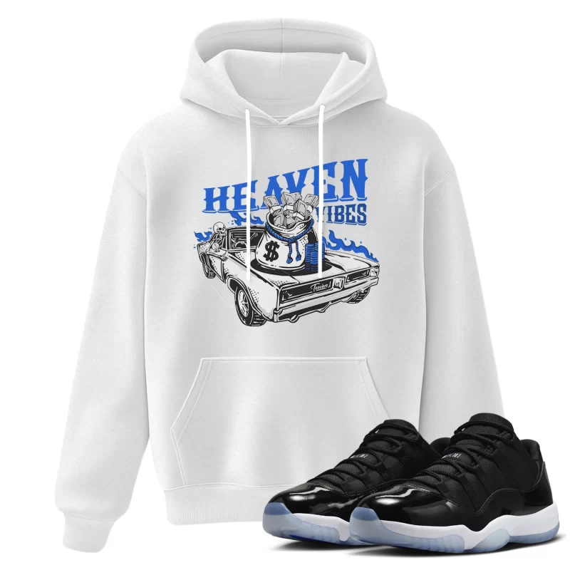 TeeVivo Hoodie Match Air Jordan 11 Retro Low Space Jam Heaven vibes – Air Jordan 11 Hoodie, AJ11 Hoodie