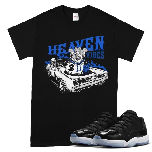 TeeVivo T-Shirt Match Air Jordan 11 Retro Low Space Jam Heaven vibes – Air Jordan 11 Shirt, AJ11 Shirt
