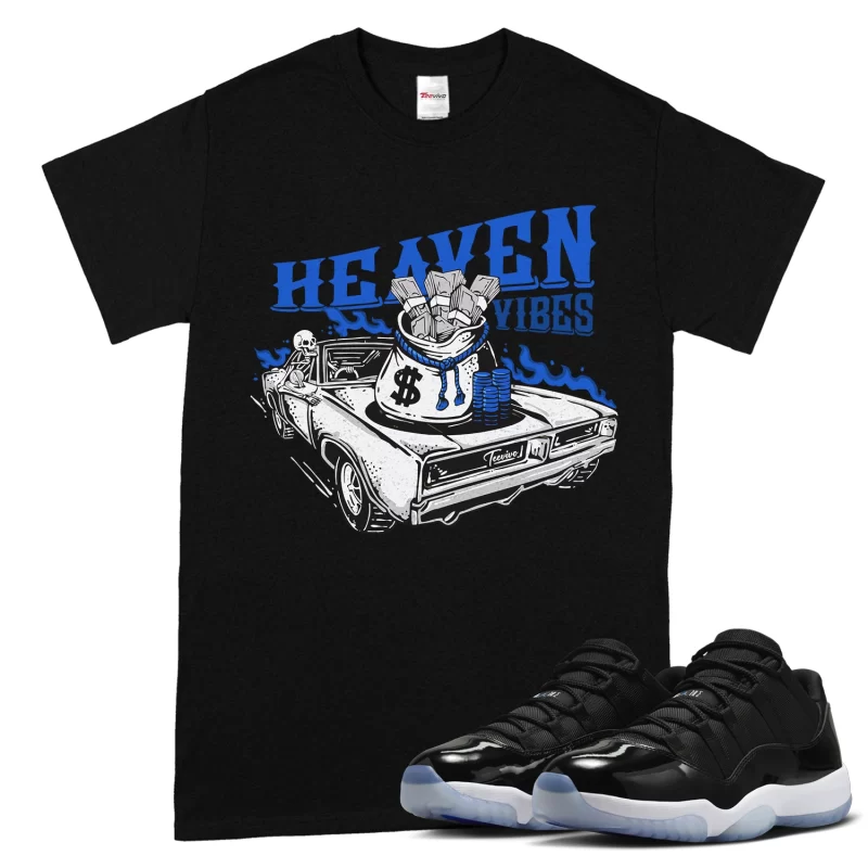 TeeVivo T-Shirt Match Air Jordan 11 Retro Low Space Jam Heaven vibes – Air Jordan 11 Shirt, AJ11 Shirt