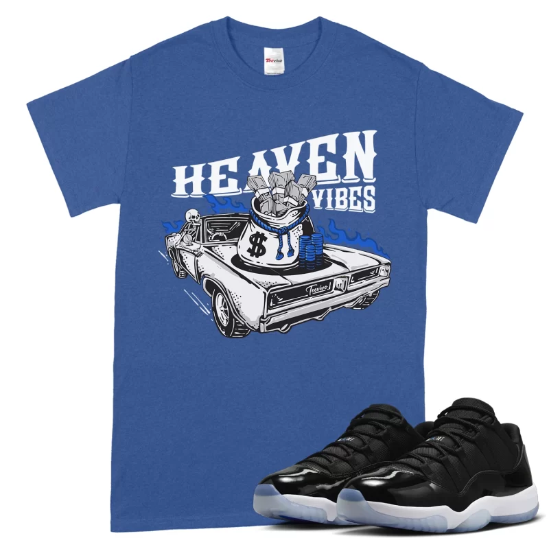 TeeVivo T-Shirt Match Air Jordan 11 Retro Low Space Jam Heaven vibes – Air Jordan 11 Shirt, AJ11 Shirt