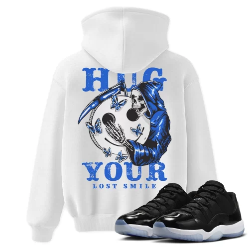 TeeVivo Hoodie Match Air Jordan 11 Retro Low Space Jam Hug your lost smile – Air Jordan 11 Hoodie, AJ11 Hoodie