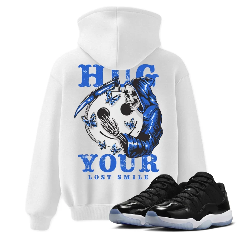 TeeVivo Hoodie Match Air Jordan 11 Retro Low Space Jam Hug your lost smile – Air Jordan 11 Hoodie, AJ11 Hoodie