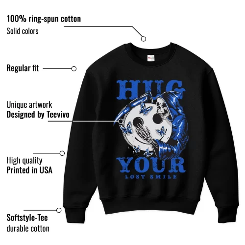 TeeVivo Sweatshirt Match Air Jordan 11 Retro Low Space Jam Hug your lost smile – Air Jordan 11 Sweatshirt, AJ11 Sweatshirt