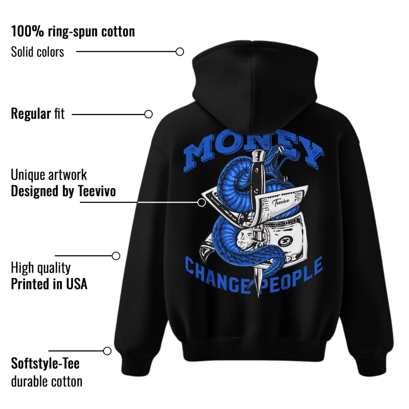 TeeVivo Hoodie Match Air Jordan 11 Retro Low Space Jam Money change people – Air Jordan 11 Hoodie, AJ11 Hoodie