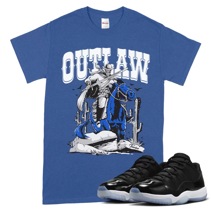 TeeVivo T-Shirt Match Air Jordan 11 Retro Low Space Jam Outlaw – Air Jordan 11 Shirt, AJ11 Shirt