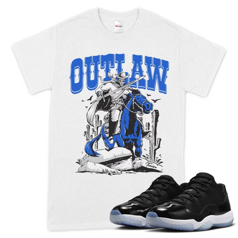 TeeVivo T-Shirt Match Air Jordan 11 Retro Low Space Jam Outlaw – Air Jordan 11 Shirt, AJ11 Shirt