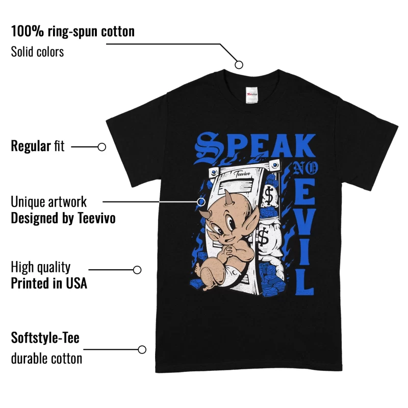 TeeVivo T-Shirt Match Air Jordan 11 Retro Low Space Jam Speak no evil – Air Jordan 11 Shirt, AJ11 Shirt