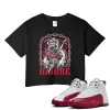 TeeVivo Crop Top Match Air Jordan 12 Retro Cherry Awake – Air Jordan 12 Crop Top, AJ12 Crop Top