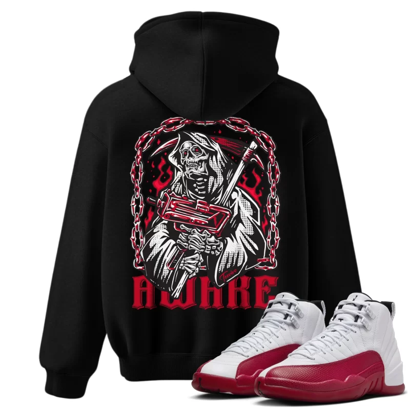 TeeVivo Hoodie Match Air Jordan 12 Retro Cherry Awake – Air Jordan 12 Hoodie, AJ12 Hoodie