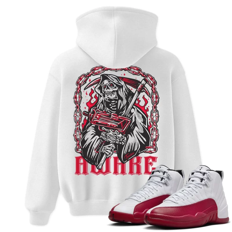 TeeVivo Hoodie Match Air Jordan 12 Retro Cherry Awake – Air Jordan 12 Hoodie, AJ12 Hoodie