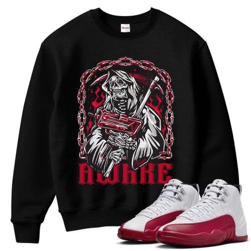 TeeVivo Sweatshirt Match Air Jordan 12 Retro Cherry Awake – Air Jordan 12 Sweatshirt, AJ12 Sweatshirt