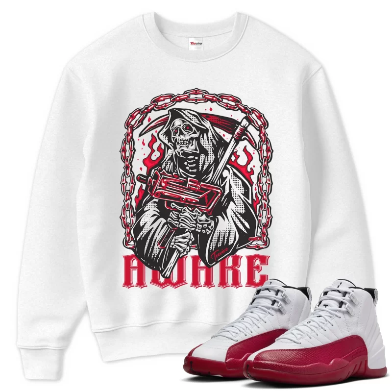 TeeVivo Sweatshirt Match Air Jordan 12 Retro Cherry Awake – Air Jordan 12 Sweatshirt, AJ12 Sweatshirt