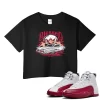 TeeVivo Crop Top Match Air Jordan 12 Retro Cherry Blessed – Air Jordan 12 Crop Top, AJ12 Crop Top