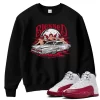 TeeVivo Sweatshirt Match Air Jordan 12 Retro Cherry Blessed – Air Jordan 12 Sweatshirt, AJ12 Sweatshirt
