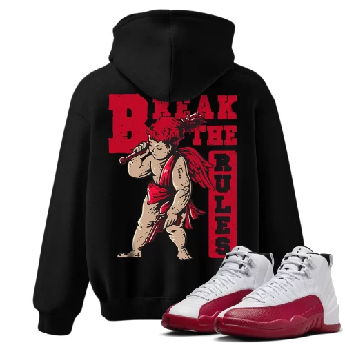 TeeVivo Hoodie Match Air Jordan 12 Retro Cherry Break the rules – Air Jordan 12 Hoodie, AJ12 Hoodie