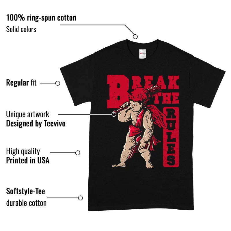 TeeVivo T-Shirt Match Air Jordan 12 Retro Cherry Break the rules – Air Jordan 12 Shirt, AJ12 Shirt