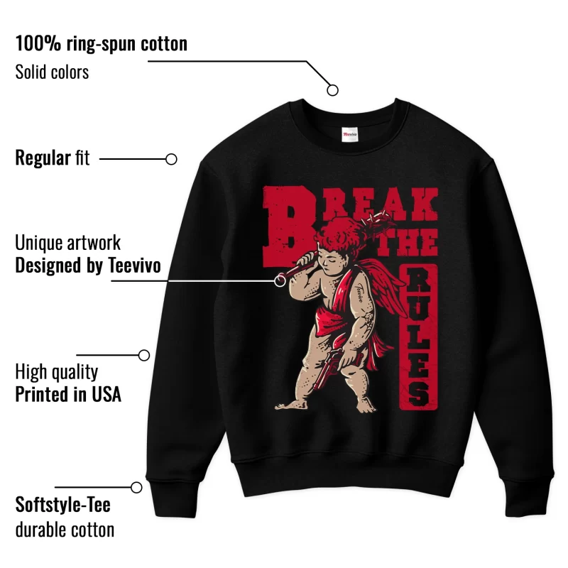 TeeVivo Sweatshirt Match Air Jordan 12 Retro Cherry Break the rules – Air Jordan 12 Sweatshirt, AJ12 Sweatshirt
