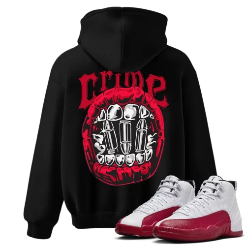 TeeVivo Hoodie Match Air Jordan 12 Retro Cherry Crime – Air Jordan 12 Hoodie, AJ12 Hoodie