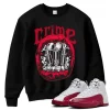 TeeVivo Sweatshirt Match Air Jordan 12 Retro Cherry Crime – Air Jordan 12 Sweatshirt, AJ12 Sweatshirt
