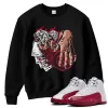 TeeVivo Sweatshirt Match Air Jordan 12 Retro Cherry Gambling – Air Jordan 12 Sweatshirt, AJ12 Sweatshirt