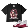 TeeVivo Crop Top Match Air Jordan 12 Retro Cherry God Daaamn – Air Jordan 12 Crop Top, AJ12 Crop Top