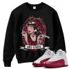 TeeVivo Sweatshirt Match Air Jordan 12 Retro Cherry God Daaamn – Air Jordan 12 Sweatshirt, AJ12 Sweatshirt