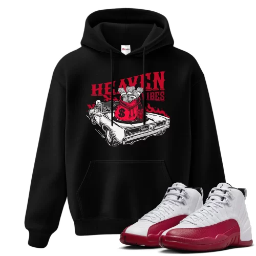 TeeVivo Hoodie Match Air Jordan 12 Retro Cherry Heaven vibes – Air Jordan 12 Hoodie, AJ12 Hoodie