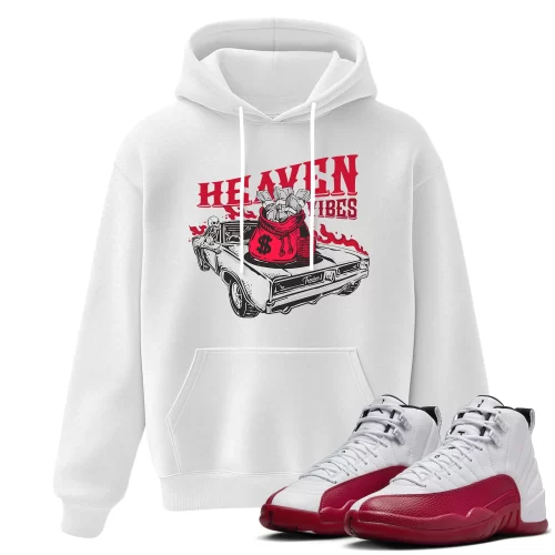TeeVivo Hoodie Match Air Jordan 12 Retro Cherry Heaven vibes – Air Jordan 12 Hoodie, AJ12 Hoodie