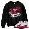 TeeVivo Sweatshirt Match Air Jordan 12 Retro Cherry Heaven vibes – Air Jordan 12 Sweatshirt, AJ12 Sweatshirt