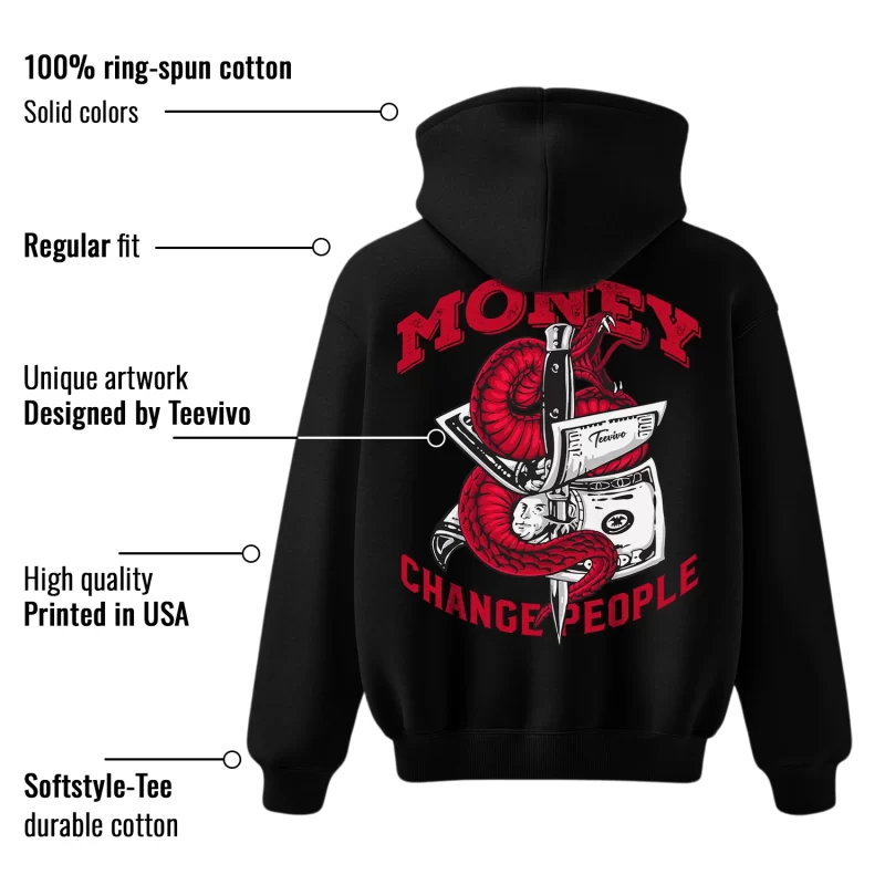 TeeVivo Hoodie Match Air Jordan 12 Retro Cherry Money change people – Air Jordan 12 Hoodie, AJ12 Hoodie