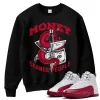 TeeVivo Sweatshirt Match Air Jordan 12 Retro Cherry Money change people – Air Jordan 12 Sweatshirt, AJ12 Sweatshirt