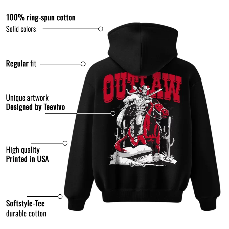 TeeVivo Hoodie Match Air Jordan 12 Retro Cherry Outlaw – Air Jordan 12 Hoodie, AJ12 Hoodie