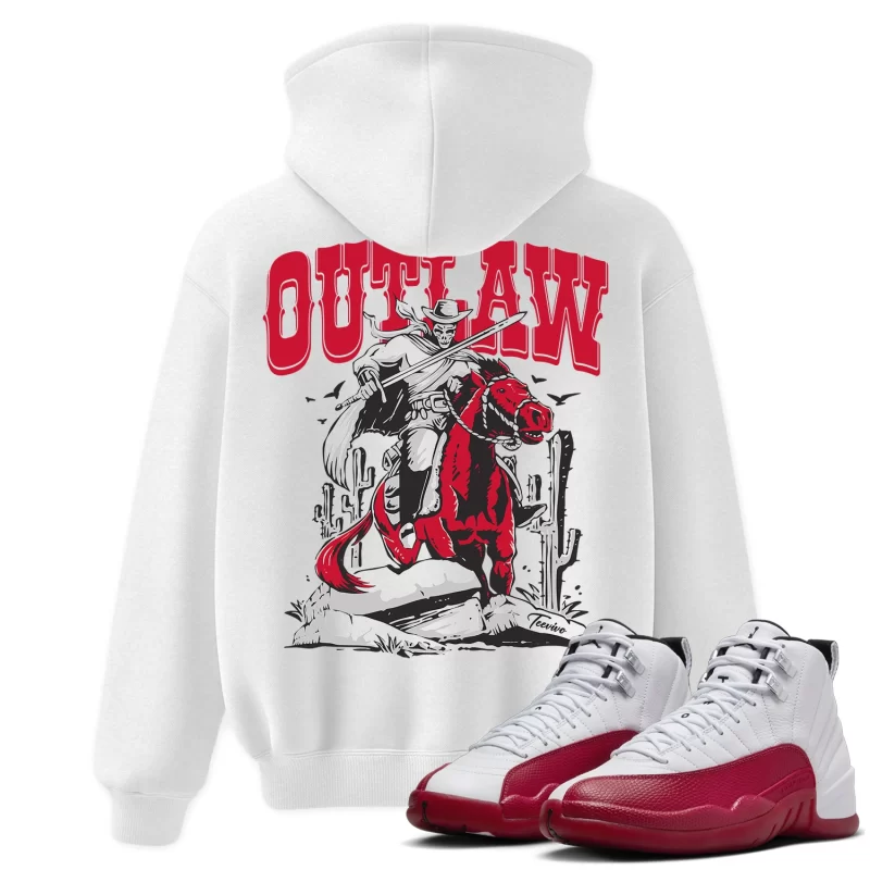 TeeVivo Hoodie Match Air Jordan 12 Retro Cherry Outlaw – Air Jordan 12 Hoodie, AJ12 Hoodie