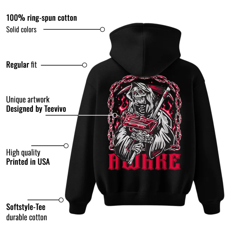 TeeVivo Hoodie Match Air Jordan 13 Retro Wolf Grey Awake – Air Jordan 13 Hoodie, AJ13 Hoodie